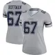 Legend Gray Women's Brock Hoffman Dallas Cowboys Inverted Jersey