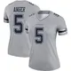 Legend Gray Women's Bryan Anger Dallas Cowboys Inverted Jersey