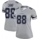 Legend Gray Women's CeeDee Lamb Dallas Cowboys Inverted Jersey