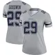 Legend Gray Women's C.J. Goodwin Dallas Cowboys Inverted Jersey