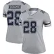 Legend Gray Women's Darren Woodson Dallas Cowboys Inverted Jersey