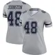 Legend Gray Women's Daryl Johnston Dallas Cowboys Inverted Jersey