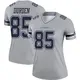 Legend Gray Women's David Durden Dallas Cowboys Inverted Jersey