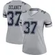 Legend Gray Women's Dee Delaney Dallas Cowboys Inverted Jersey