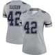 Legend Gray Women's Deuce Vaughn Dallas Cowboys Inverted Jersey