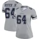 Legend Gray Women's Earl Bostick Jr. Dallas Cowboys Inverted Jersey