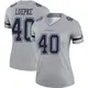 Legend Gray Women's Hunter Luepke Dallas Cowboys Inverted Jersey