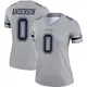 Legend Gray Women's Jack Anderson Dallas Cowboys Inverted Jersey