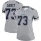 Legend Gray Women's Joe Looney Dallas Cowboys Inverted Jersey