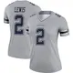 Legend Gray Women's Jourdan Lewis Dallas Cowboys Inverted Jersey