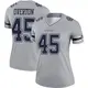 Legend Gray Women's Matt Overton Dallas Cowboys Inverted Jersey