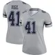 Legend Gray Women's Nick Vigil Dallas Cowboys Inverted Jersey