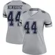 Legend Gray Women's Robert Newhouse Dallas Cowboys Inverted Jersey