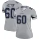 Legend Gray Women's Tyler Guyton Dallas Cowboys Inverted Jersey