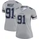 Legend Gray Women's Tyrus Wheat Dallas Cowboys Inverted Jersey