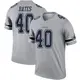 Legend Gray Youth Bill Bates Dallas Cowboys Inverted Jersey