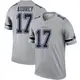 Legend Gray Youth Brandon Aubrey Dallas Cowboys Inverted Jersey