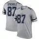 Legend Gray Youth Jeremy Sprinkle Dallas Cowboys Inverted Jersey