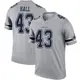 Legend Gray Youth Kemon Hall Dallas Cowboys Inverted Jersey