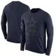 Legend Navy Men's Dallas Cowboys 2018 Salute to Service Sideline Performance Long Sleeve T-Shirt