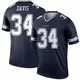 Legend Navy Men's Malik Davis Dallas Cowboys Jersey