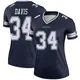 Legend Navy Women's Malik Davis Dallas Cowboys Jersey