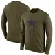 Legend Olive Men's Dallas Cowboys 2018 Salute to Service Sideline Performance Long Sleeve T-Shirt