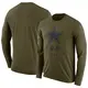 Legend Olive Youth Dallas Cowboys 2018 Salute to Service Performance Long Sleeve T-Shirt