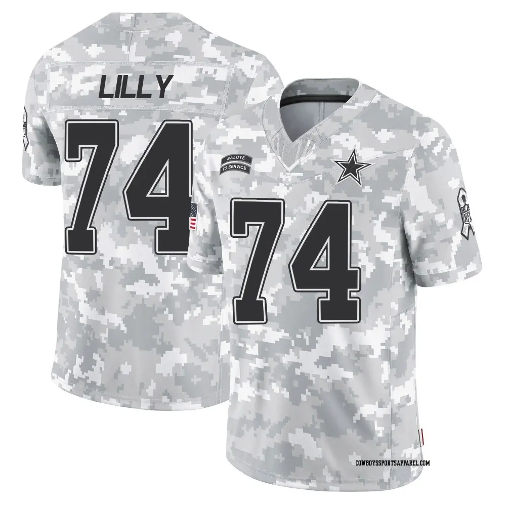 Limited Arctic Camo Men's Bob Lilly Dallas Cowboys 2024 Salute to Service Jersey