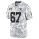 Limited Arctic Camo Men's Brock Hoffman Dallas Cowboys 2024 Salute to Service Jersey