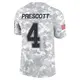 Limited Arctic Camo Men's Dak Prescott Dallas Cowboys 2024 Salute to Service Jersey