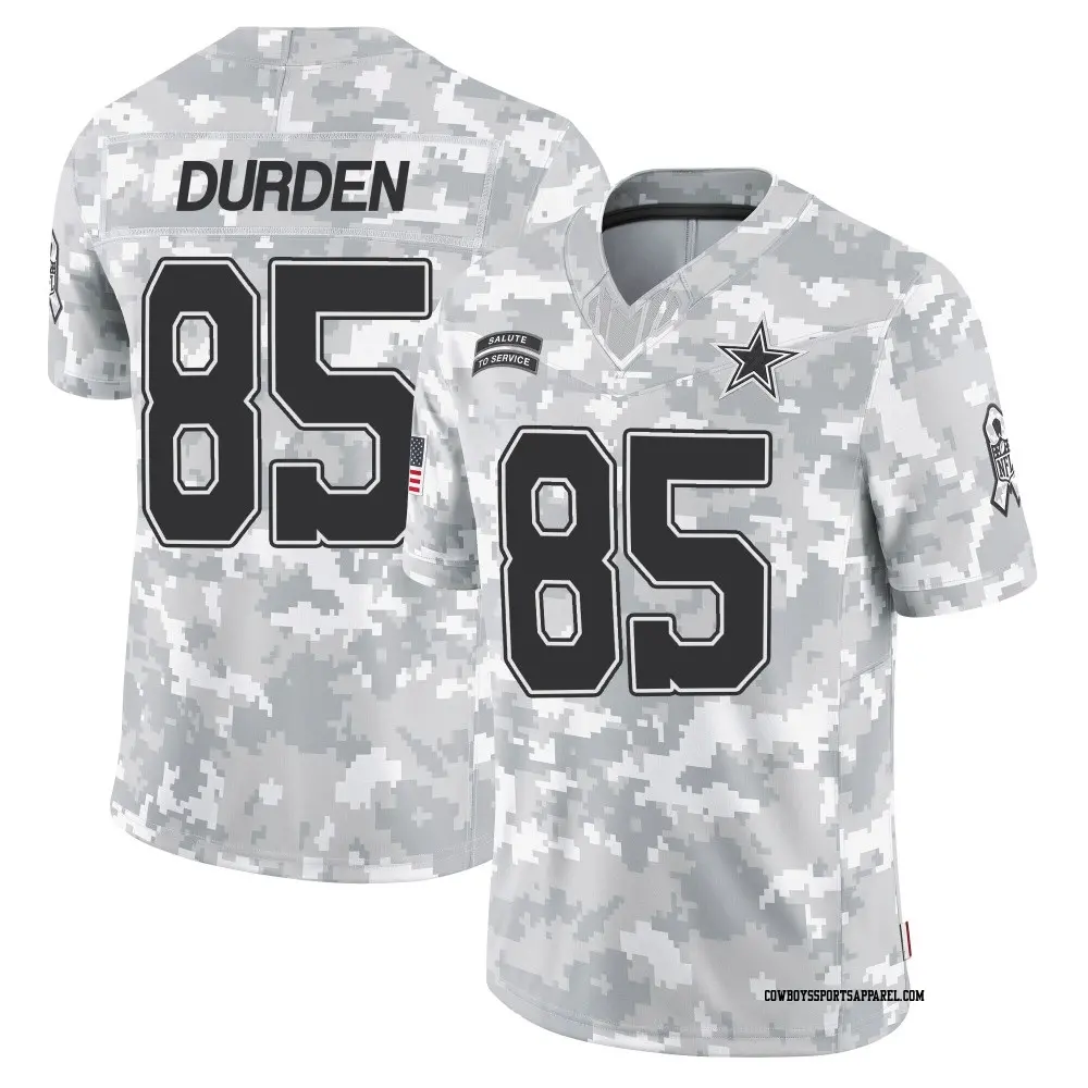 Limited Arctic Camo Men's David Durden Dallas Cowboys 2024 Salute to Service Jersey