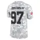 Limited Arctic Camo Men's Earnest Brown IV Dallas Cowboys 2024 Salute to Service Jersey