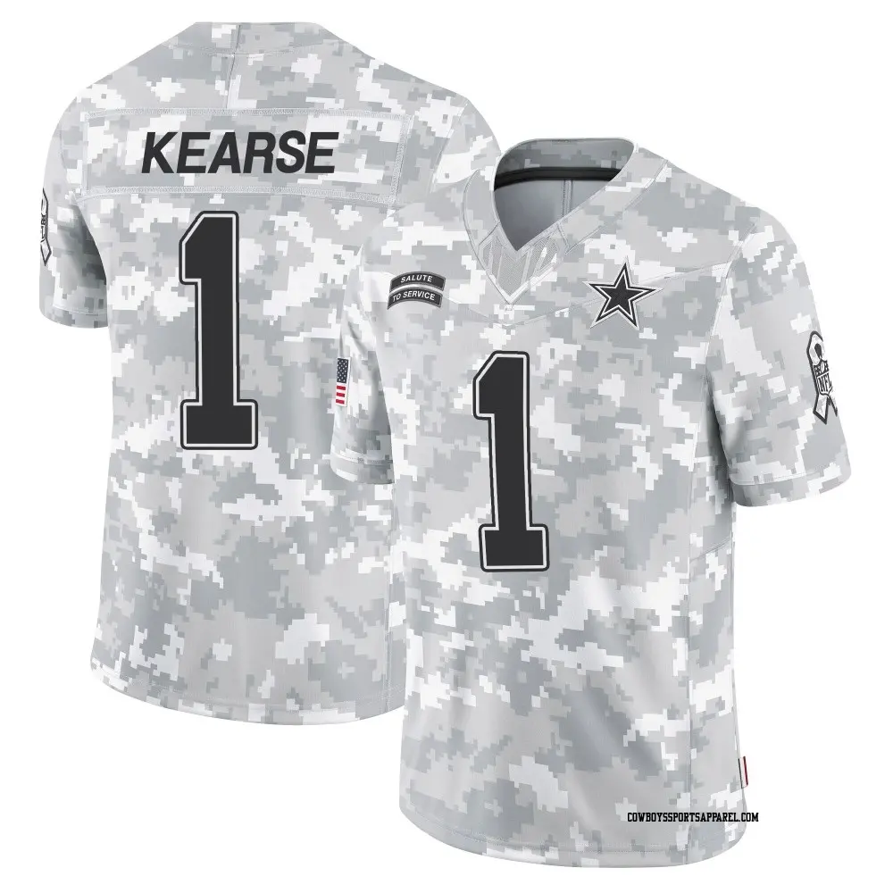 Limited Arctic Camo Men's Jayron Kearse Dallas Cowboys 2024 Salute to Service Jersey