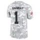 Limited Arctic Camo Men's Jonathan Garibay Dallas Cowboys 2024 Salute to Service Jersey