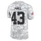 Limited Arctic Camo Men's Kemon Hall Dallas Cowboys 2024 Salute to Service Jersey