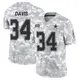 Limited Arctic Camo Men's Malik Davis Dallas Cowboys 2024 Salute to Service Jersey