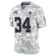 Limited Arctic Camo Men's Malik Davis Dallas Cowboys 2024 Salute to Service Jersey