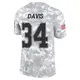 Limited Arctic Camo Men's Malik Davis Dallas Cowboys 2024 Salute to Service Jersey