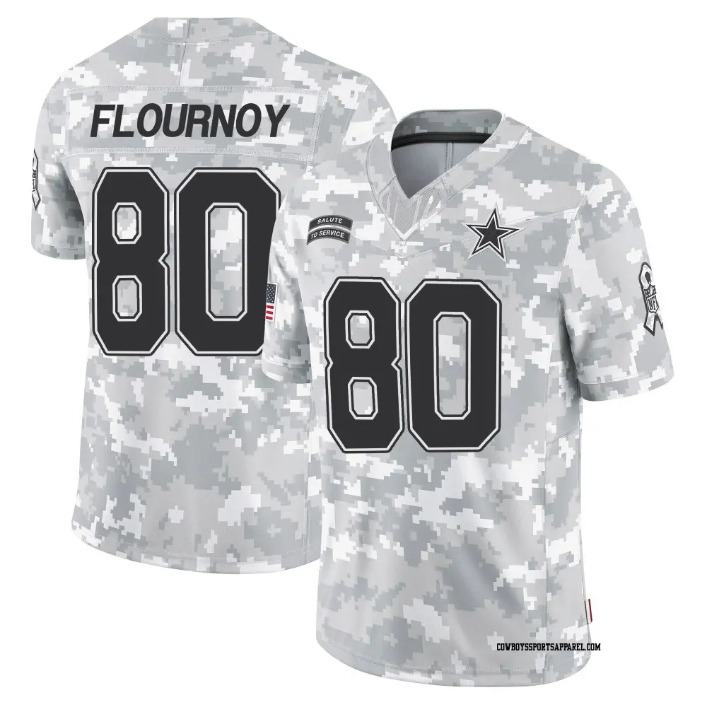 Limited Arctic Camo Men's Ryan Flournoy Dallas Cowboys 2024 Salute to Service Jersey