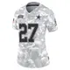 Limited Arctic Camo Women's Amani Oruwariye Dallas Cowboys 2024 Salute to Service Jersey