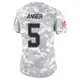 Limited Arctic Camo Women's Bryan Anger Dallas Cowboys 2024 Salute to Service Jersey