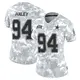 Limited Arctic Camo Women's Charles Haley Dallas Cowboys 2024 Salute to Service Jersey