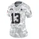 Limited Arctic Camo Women's DeMarvion Overshown Dallas Cowboys 2024 Salute to Service Jersey