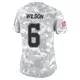 Limited Arctic Camo Women's Donovan Wilson Dallas Cowboys 2024 Salute to Service Jersey