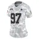 Limited Arctic Camo Women's Earnest Brown IV Dallas Cowboys 2024 Salute to Service Jersey