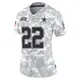 Limited Arctic Camo Women's Emmitt Smith Dallas Cowboys 2024 Salute to Service Jersey