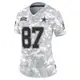 Limited Arctic Camo Women's Jake Ferguson Dallas Cowboys 2024 Salute to Service Jersey