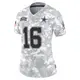 Limited Arctic Camo Women's Jalen Moreno-Cropper Dallas Cowboys 2024 Salute to Service Jersey