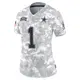 Limited Arctic Camo Women's Jalen Tolbert Dallas Cowboys 2024 Salute to Service Jersey